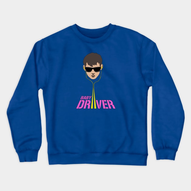 Baby Driver Crewneck Sweatshirt by JJFDesigns